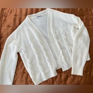 REVERSE cream colored cardigan